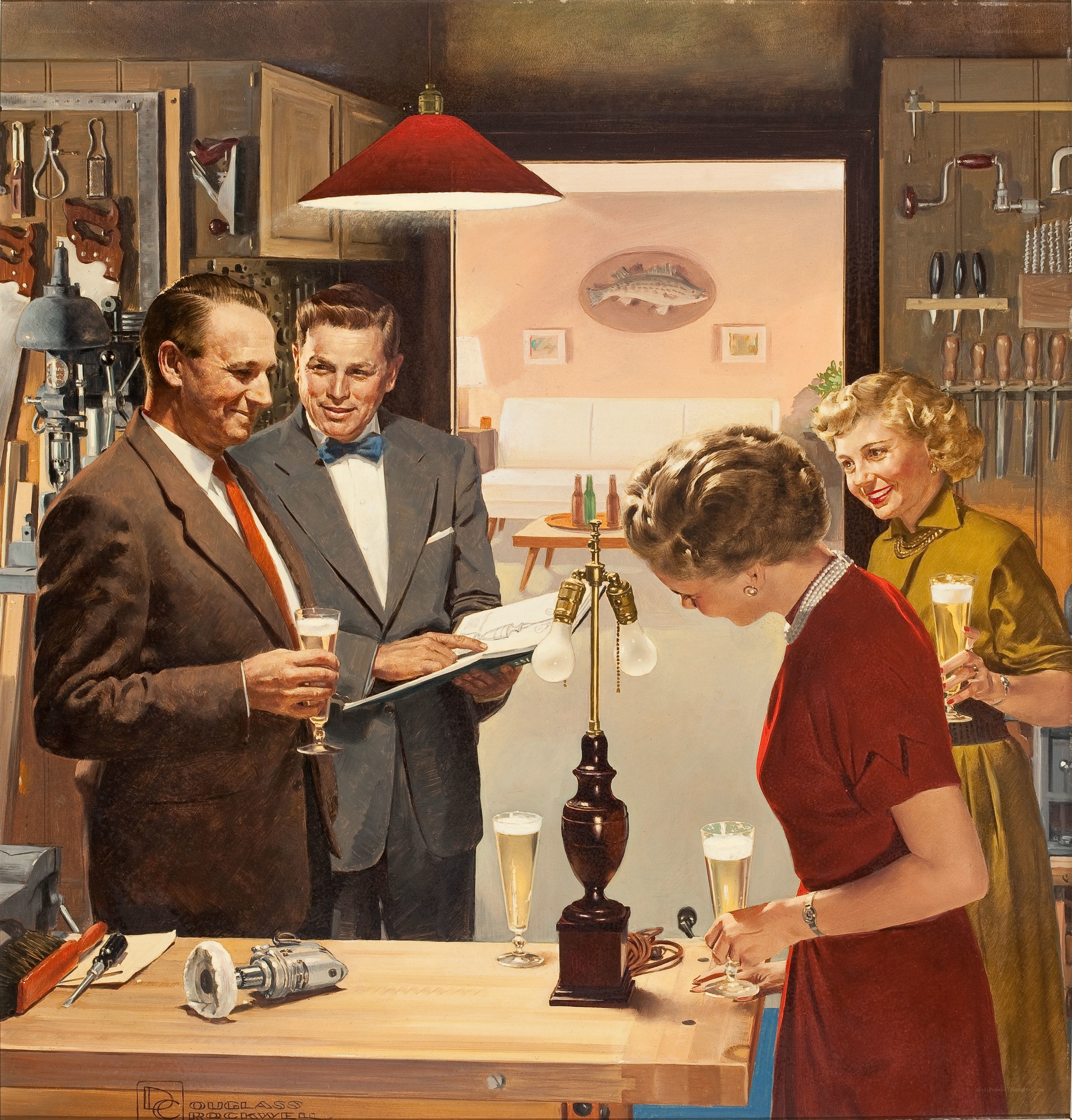 Artists in a workshop with guests