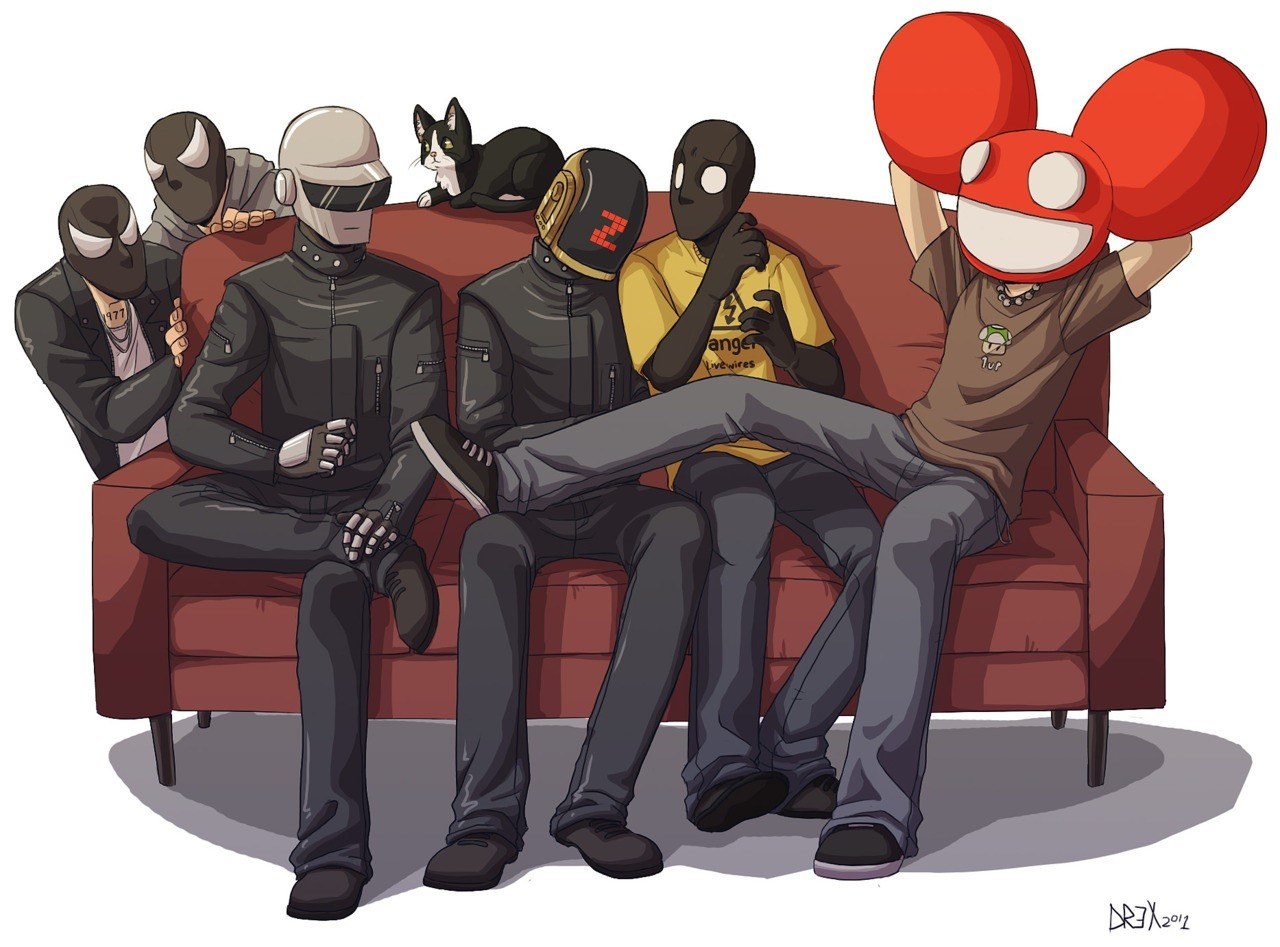 artists on a couch