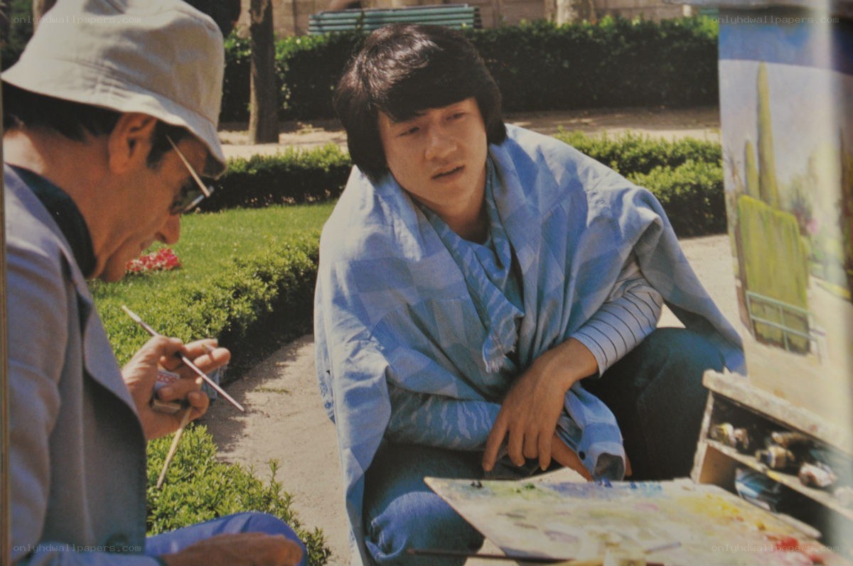Artists painting in a park