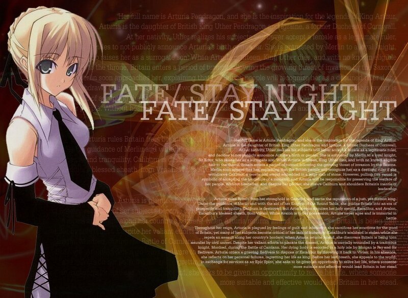 Arturia from Fate/Stay Night
