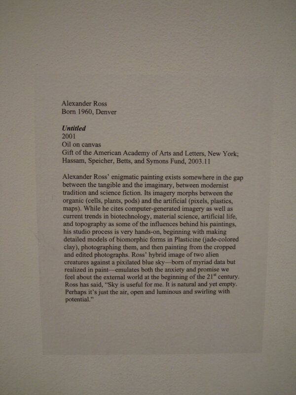Artwork description label