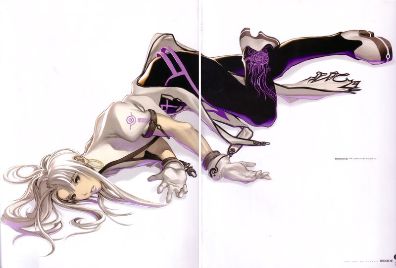 artwork of a character in two poses