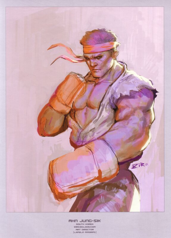 Artwork of a martial artist