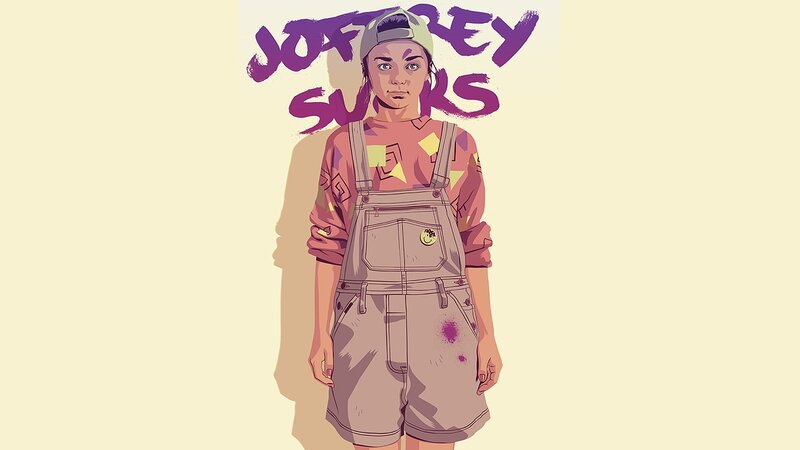 artwork of a person in overalls