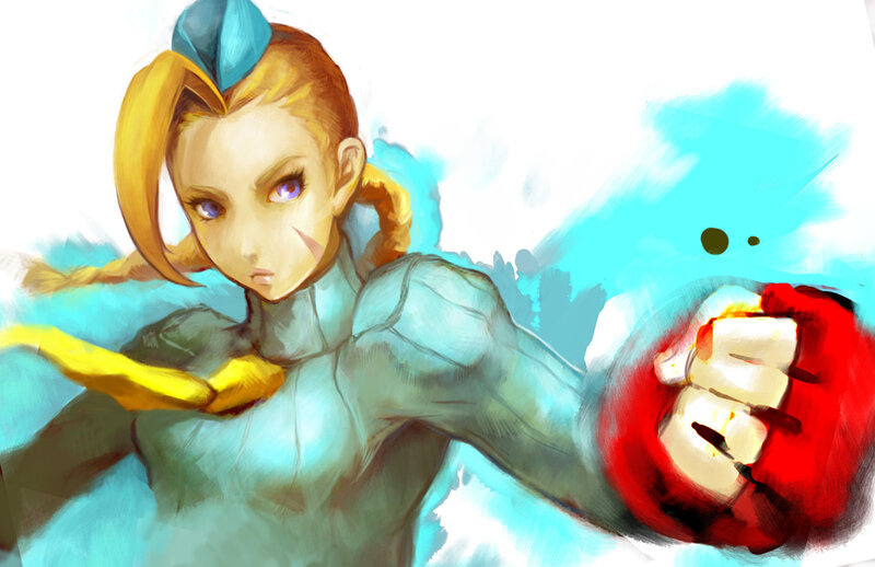 artwork of fighting game character