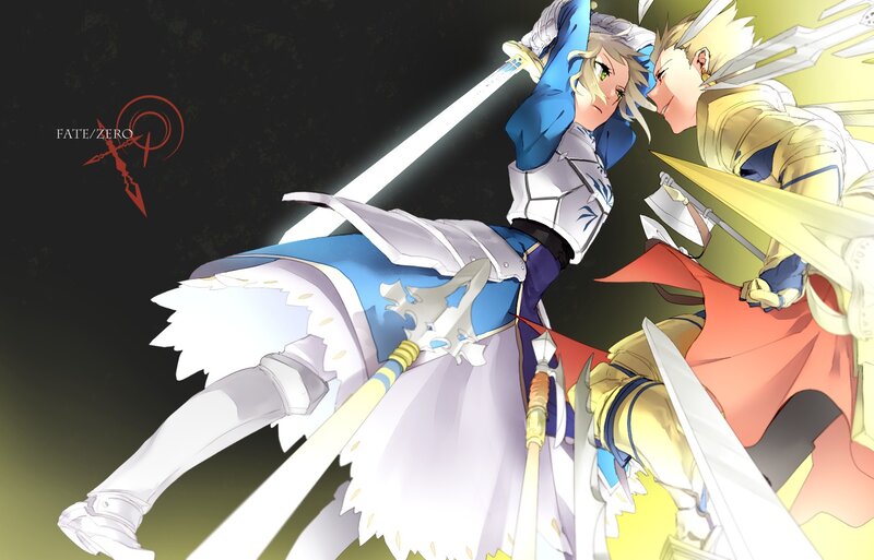 Artwork of two knights in combat