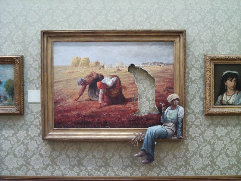 Artwork with a hole in it
