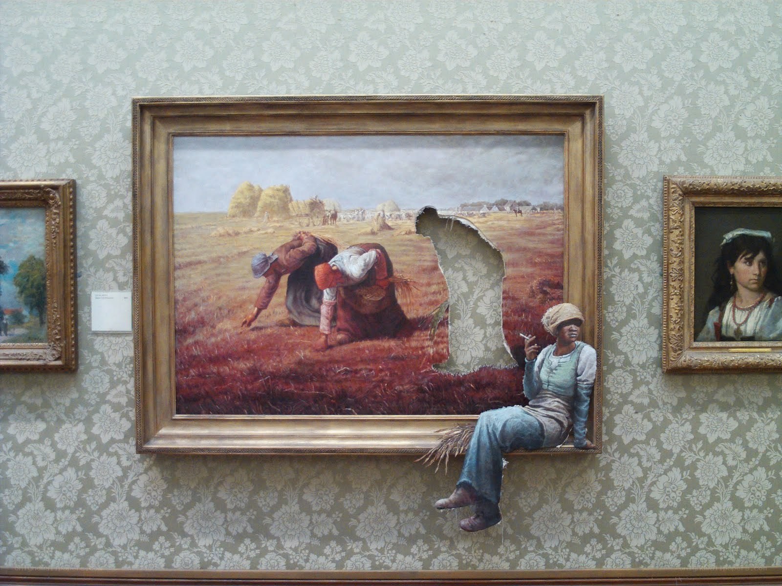 Artwork with a hole in it