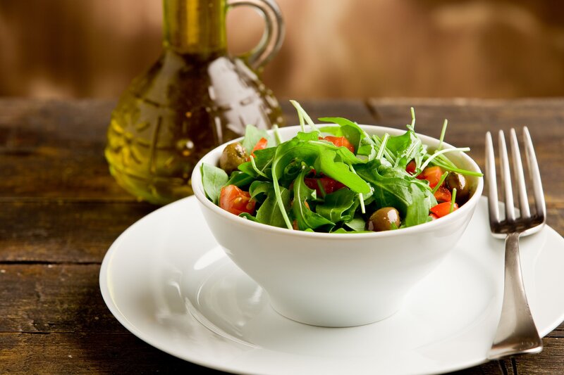 Arugula Salad in Bowl