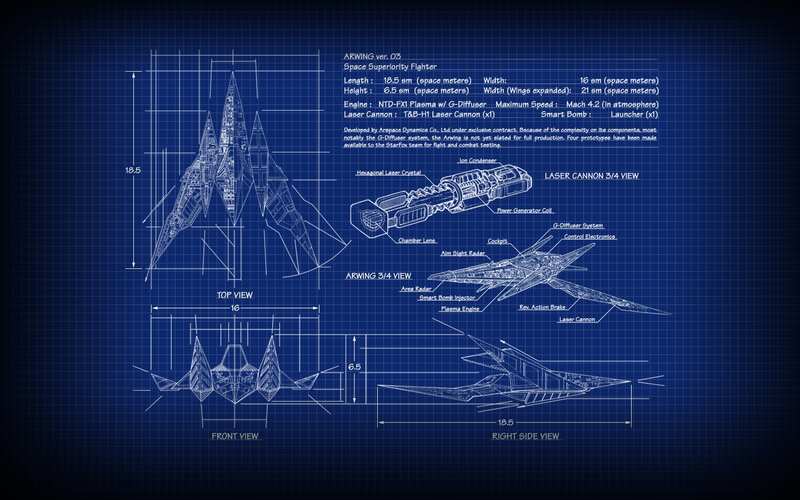 ARWING Fighter Blueprint