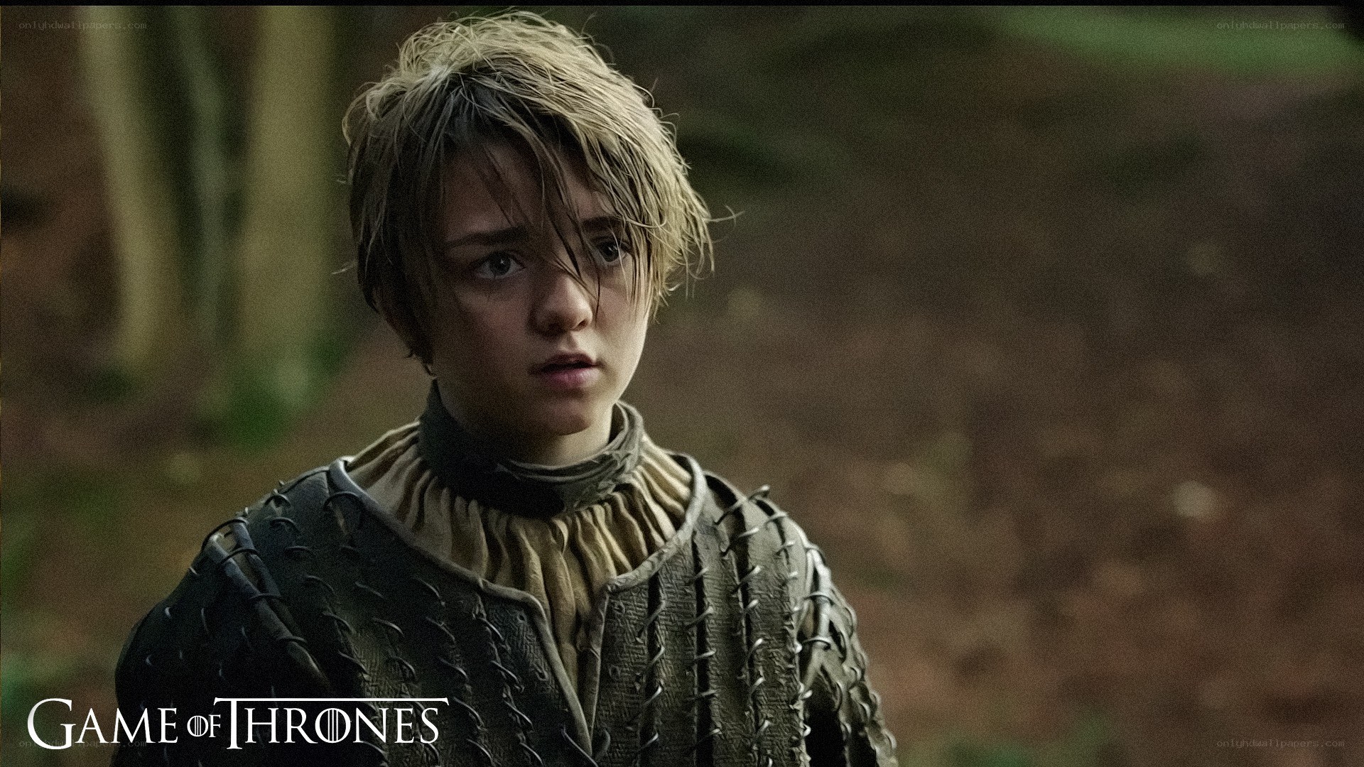 Arya Stark in the woods