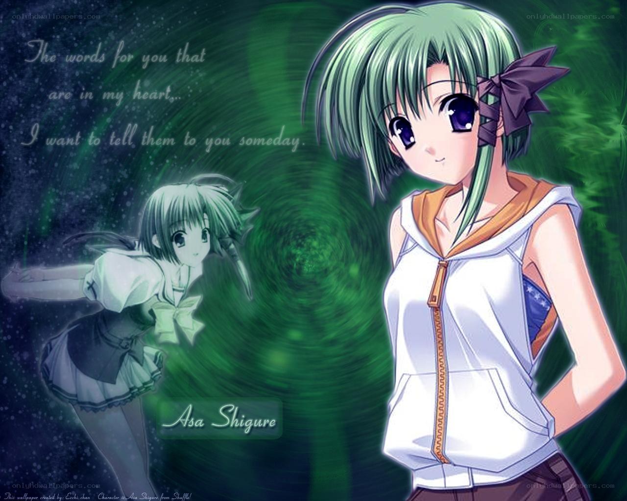 Asa Shigure anime wallpaper