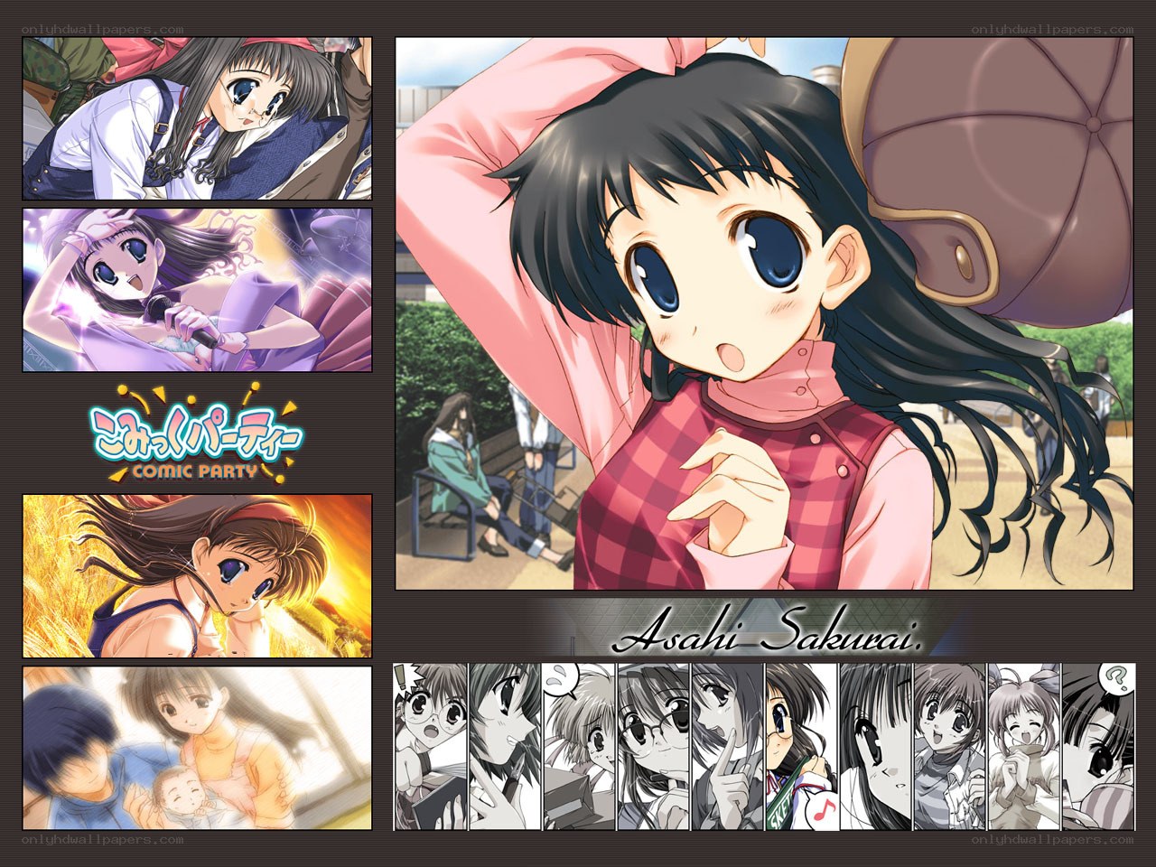 Asahi Sakurai character collage