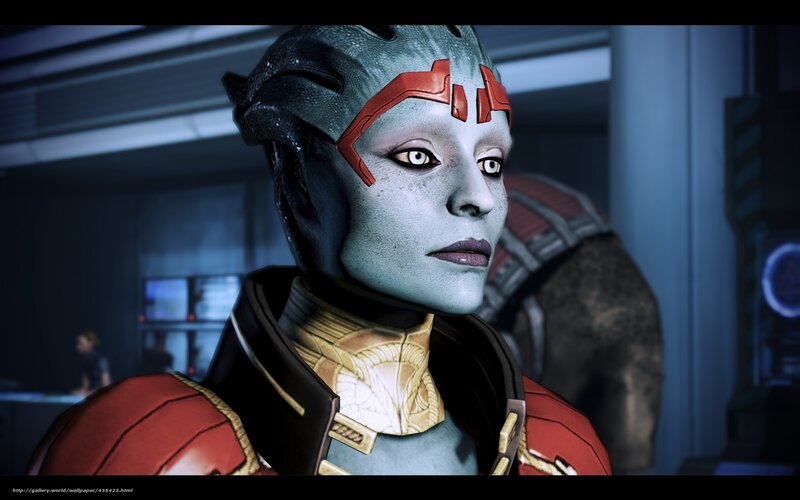 Asari character from Mass Effect
