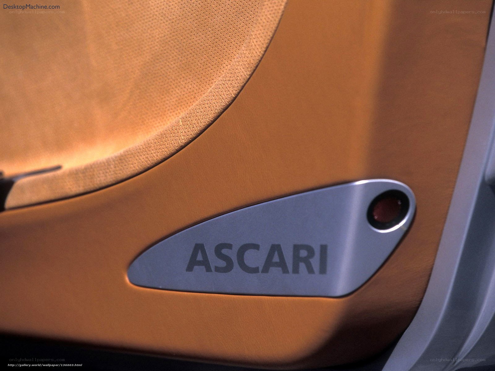 Ascari car interior detail