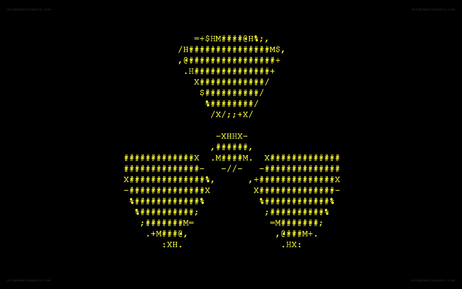 ASCII art text design