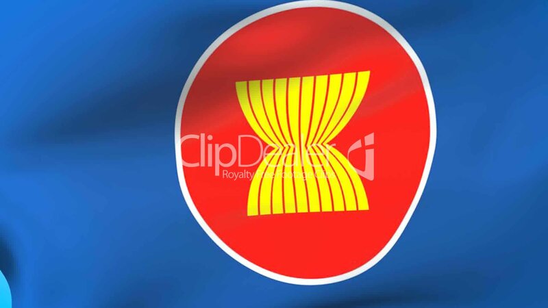 ASEAN Flag Waving