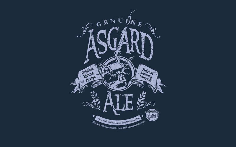 Asgard Ale Label — Blue
