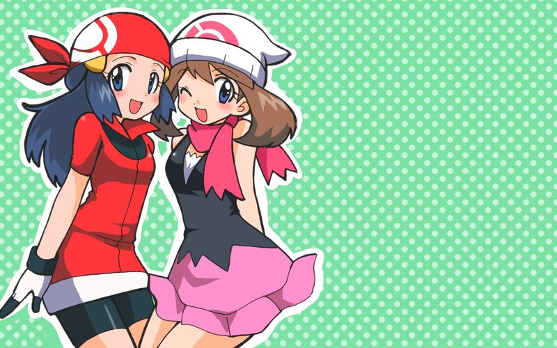 Ash and Dawn together
