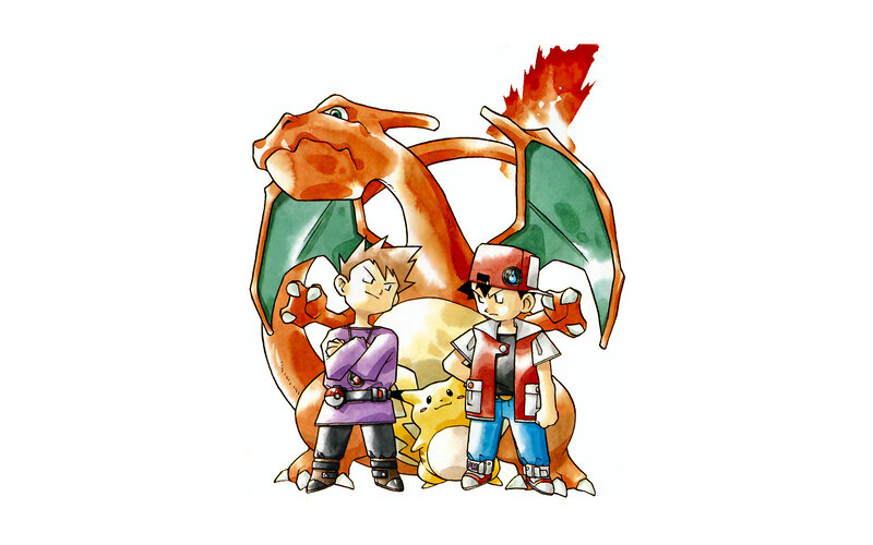 Ash and Gary with Charizard