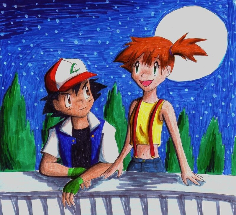Ash and Misty at Night