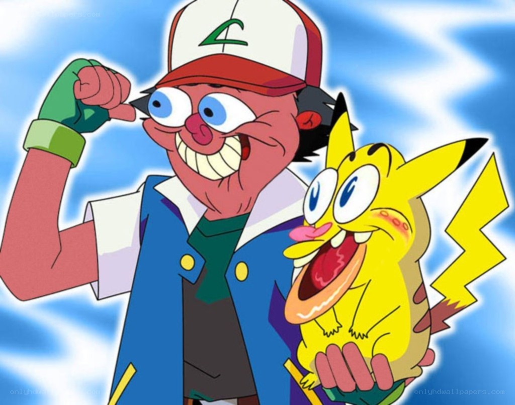 Ash and Pikachu excited