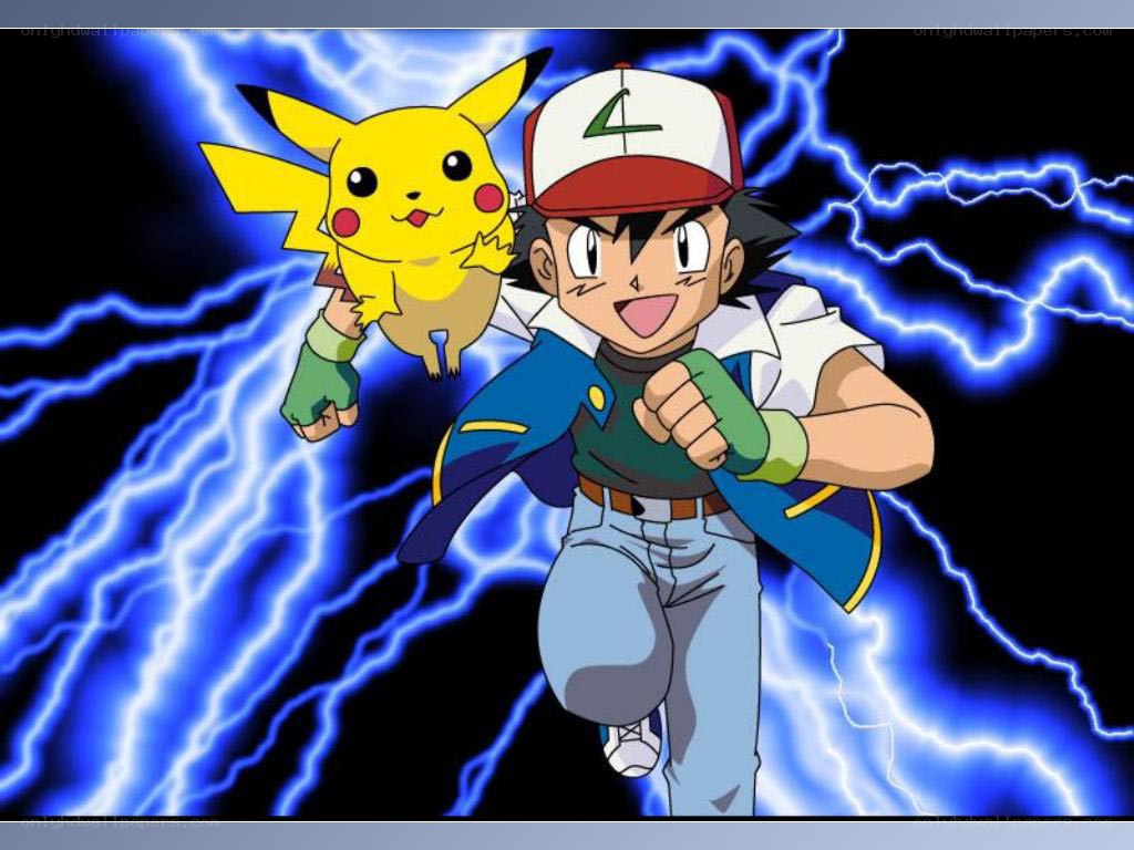 Ash and Pikachu in action