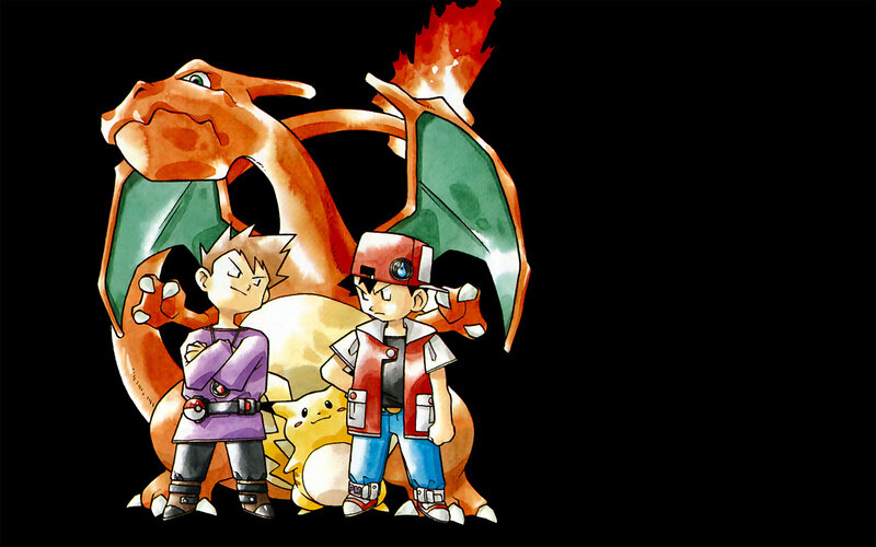 Ash and Pikachu with Charizard