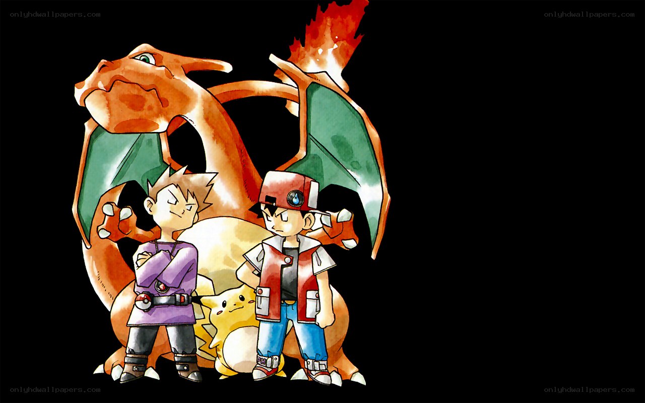 Ash and Pikachu with Charizard