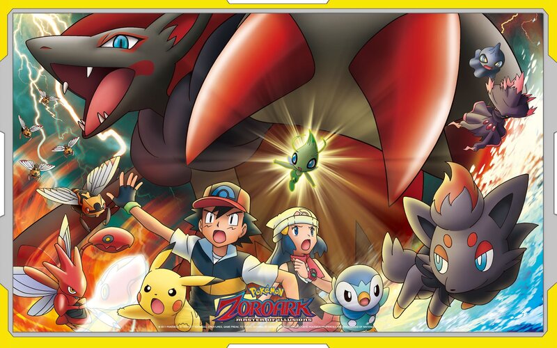 Ash and Pikachu with Pokémon — Yellow
