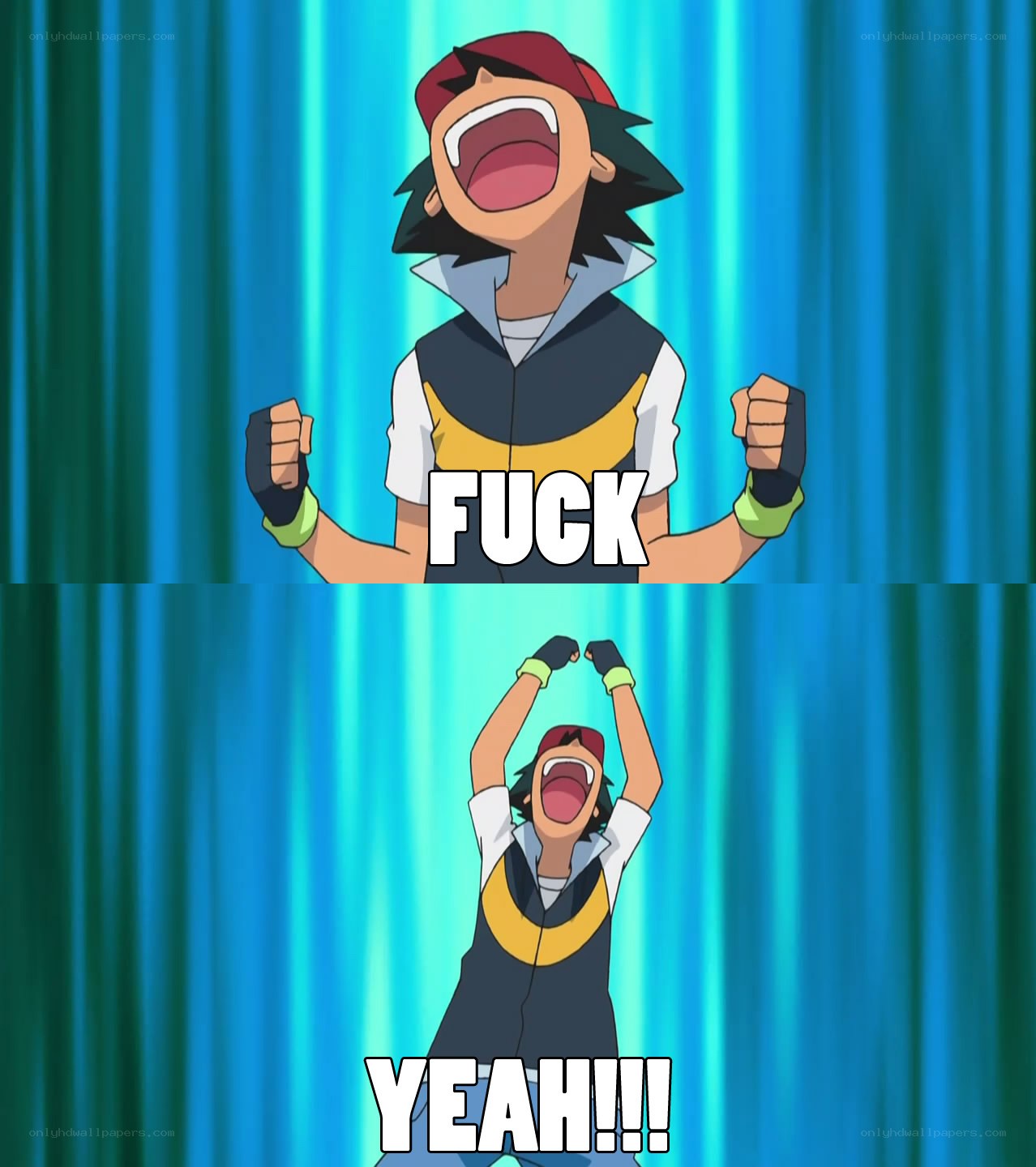 Ash Ketchum victory meme
