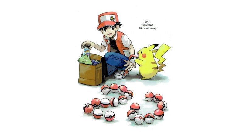 Ash Ketchum with Pikachu — Yellow, Playful