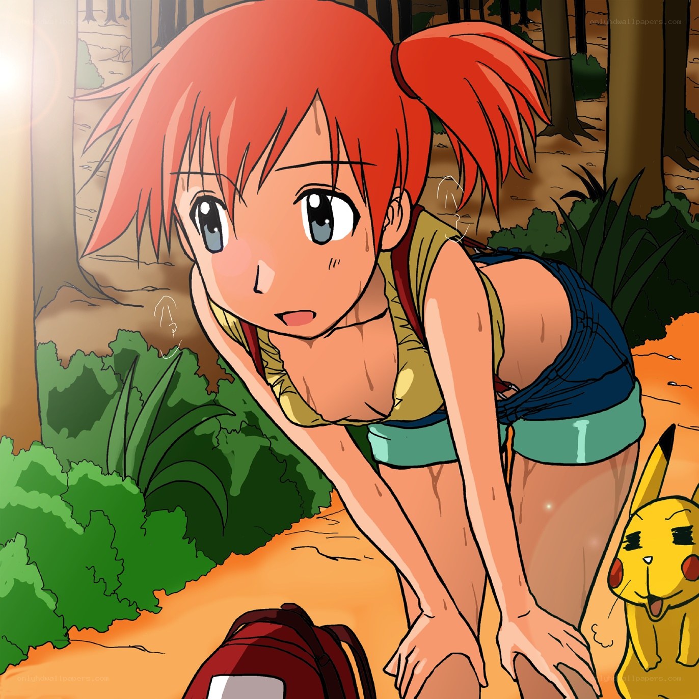 Ash's companion in the forest