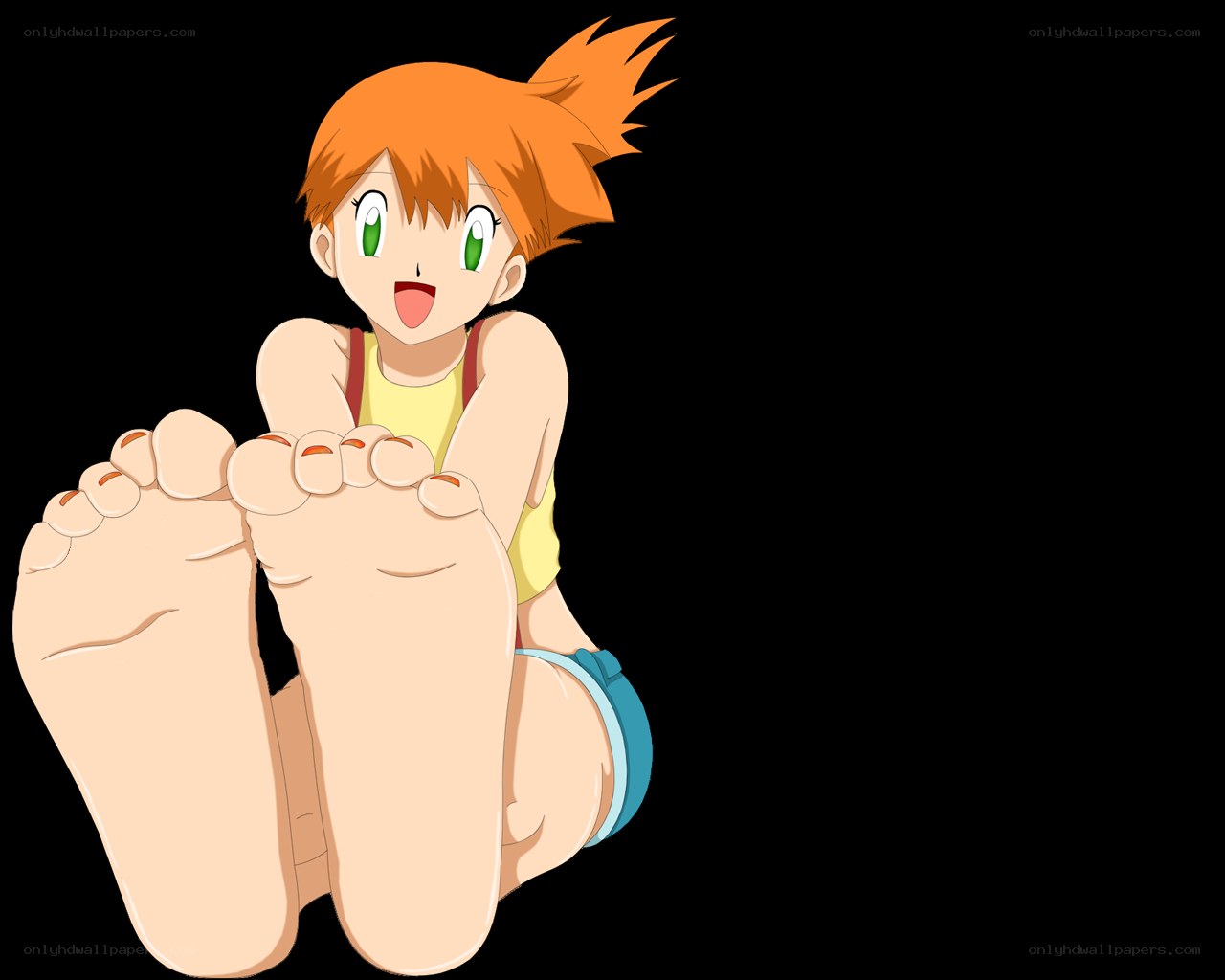 Ash's friend with bare feet
