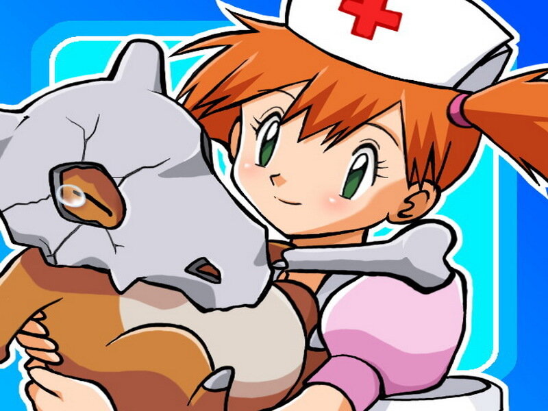 Ash's Nurse Friend Hugging a Pokémon