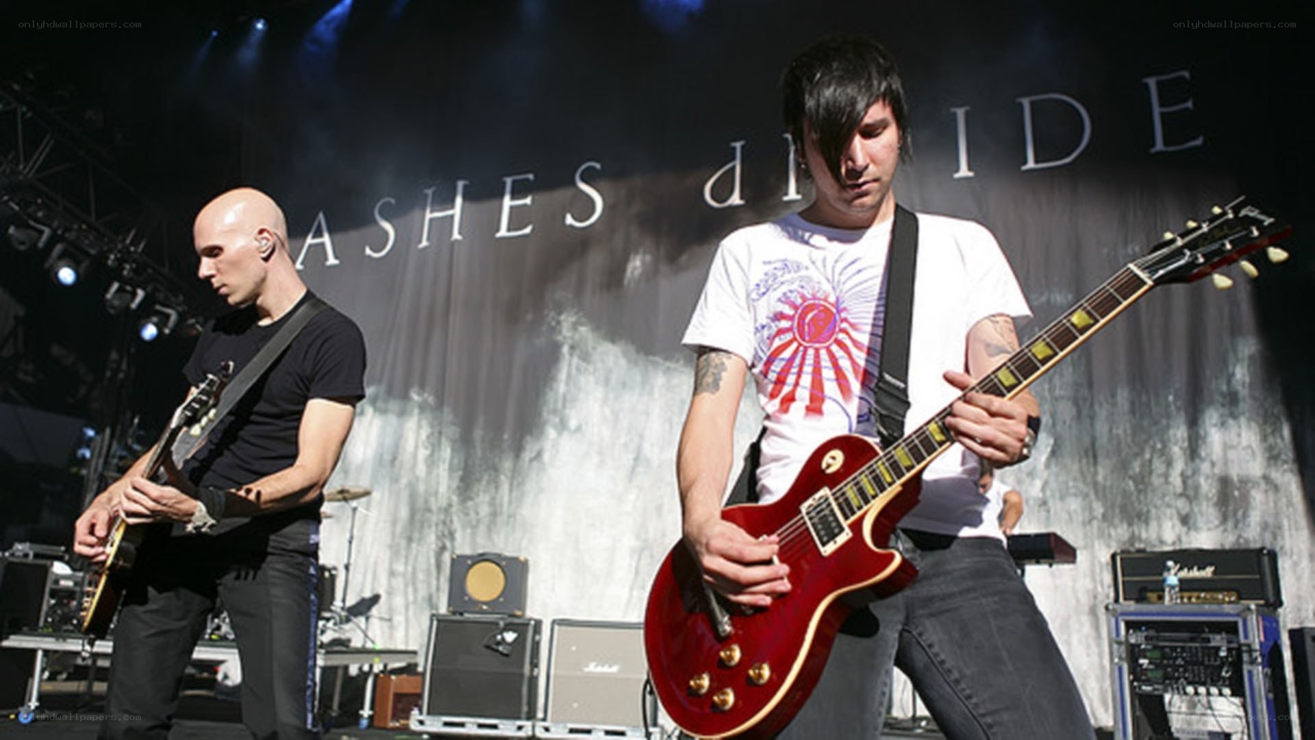 Ashes Divide band performing live