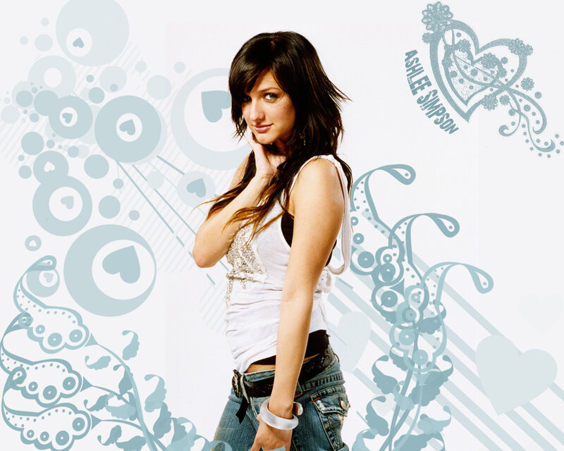 Ashlee Simpson in casual pose