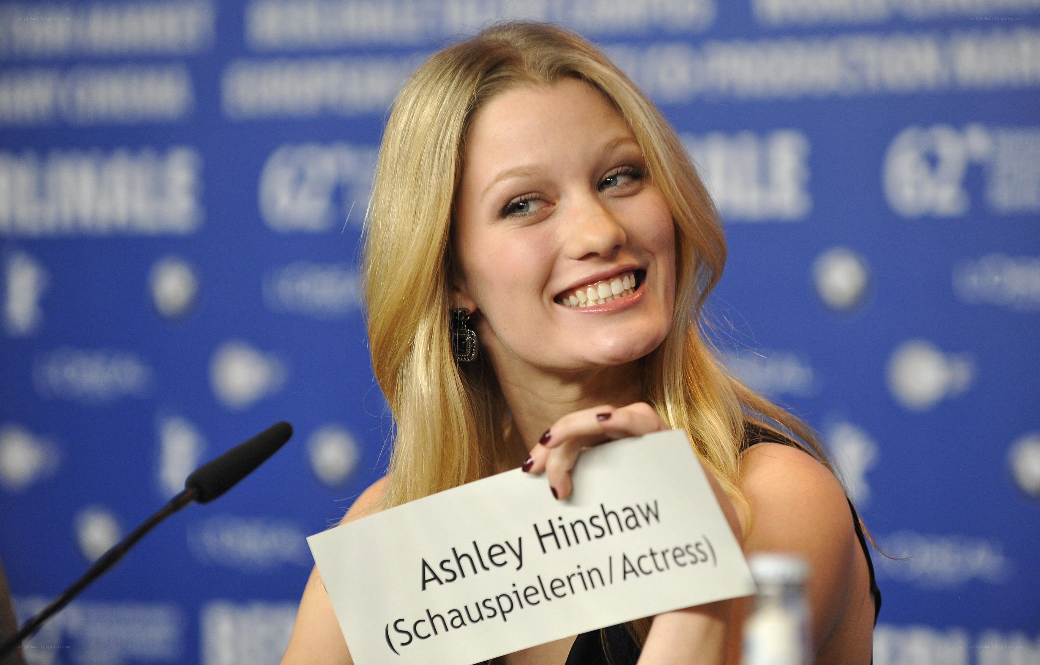 Ashley Hinshaw at press event