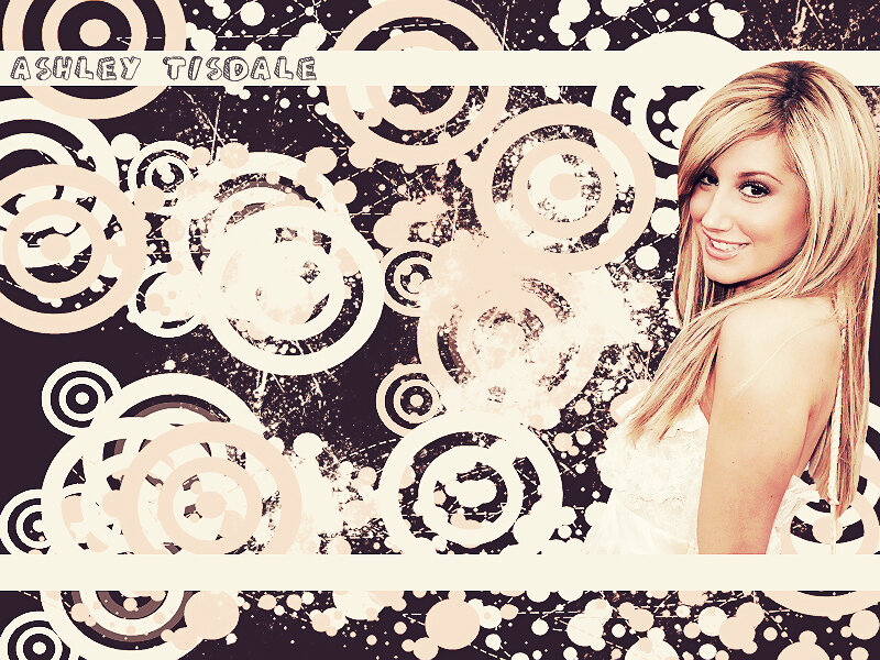 Ashley Tisdale Portrait — Black