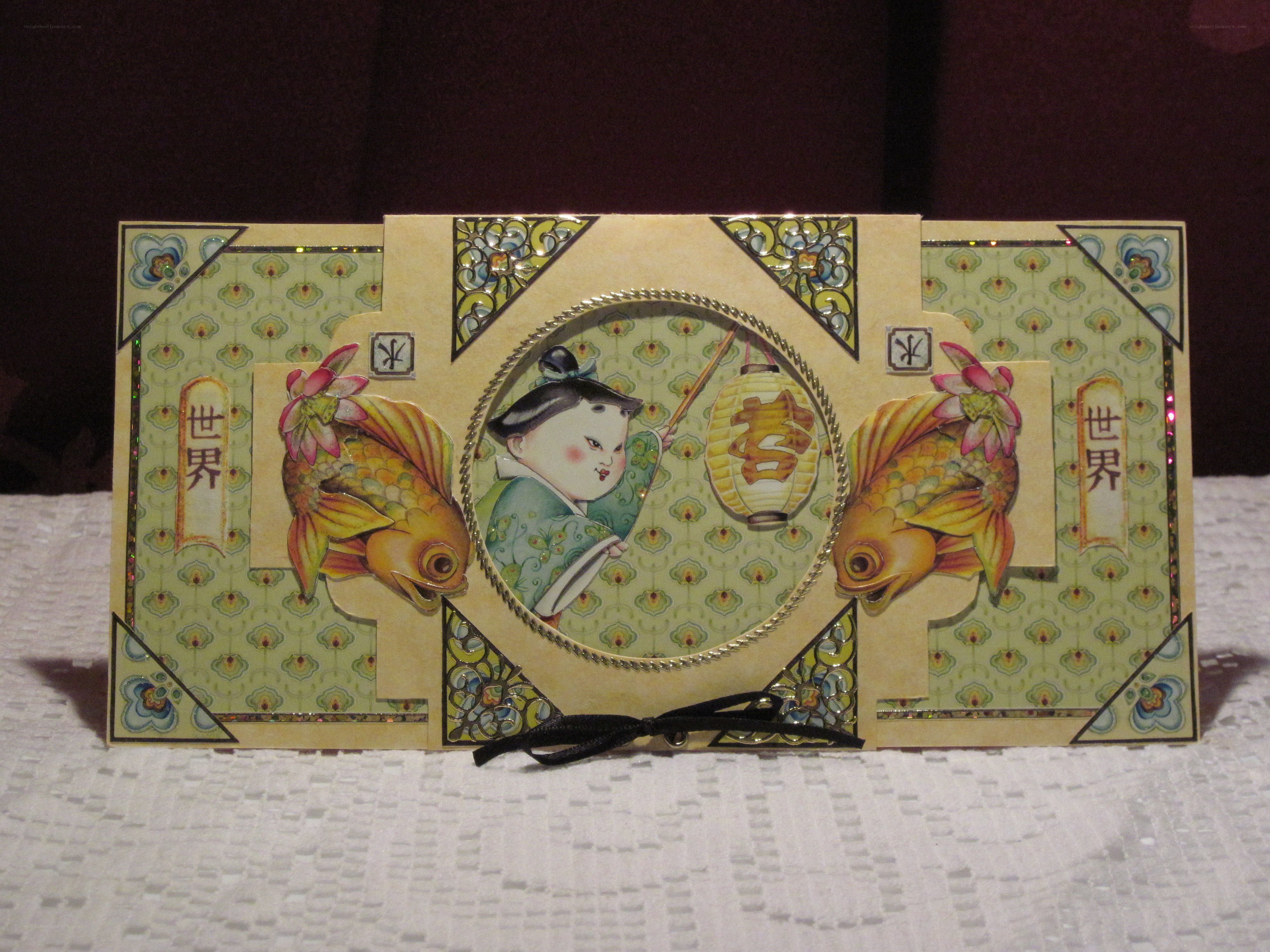 Asian-themed greeting card