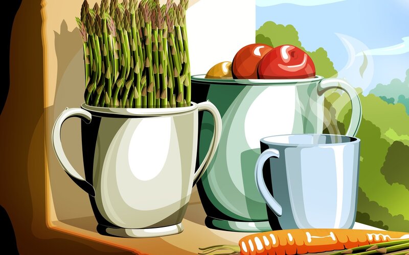 Asparagus in a Cup