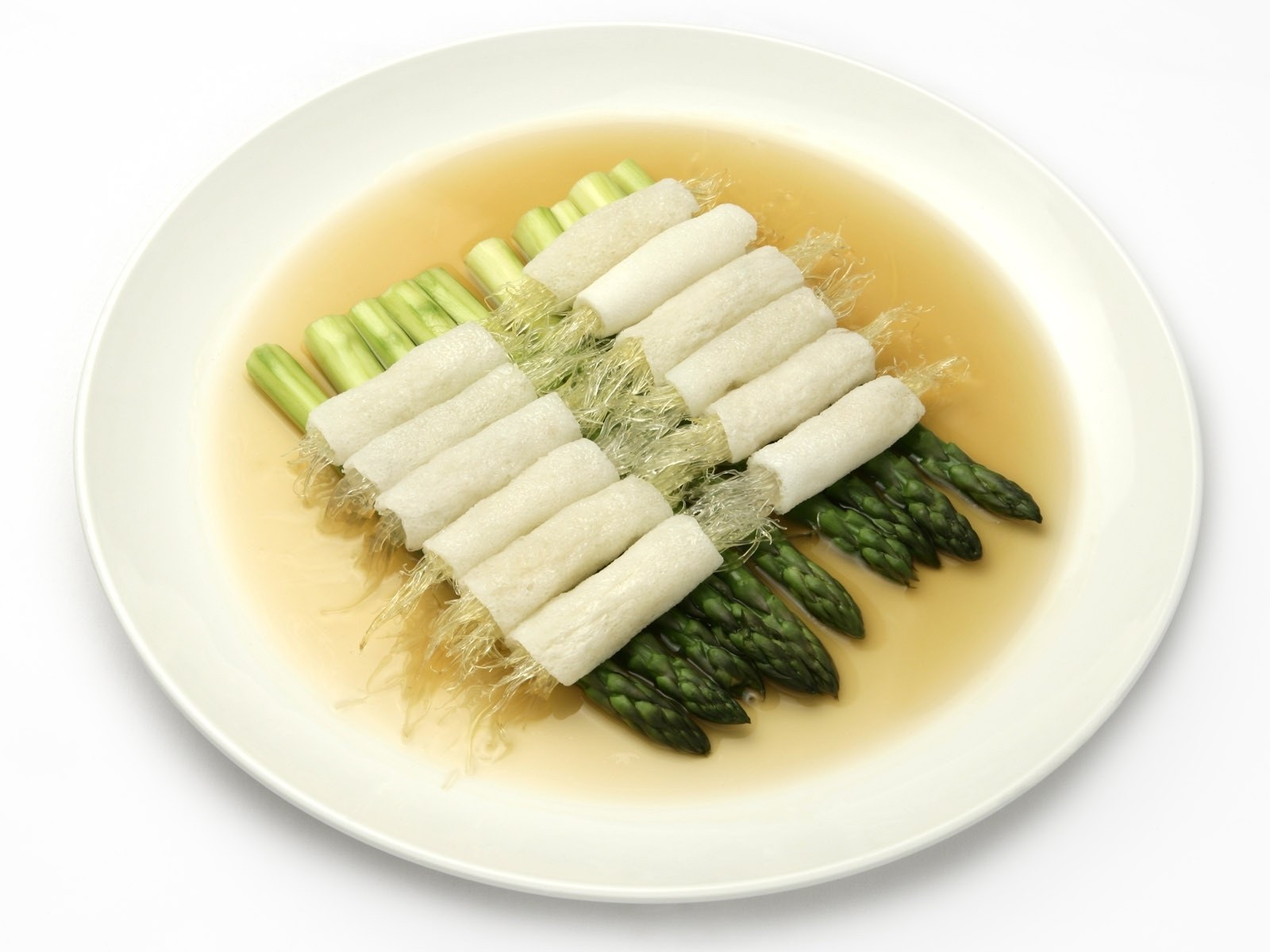 Asparagus with bamboo shoots