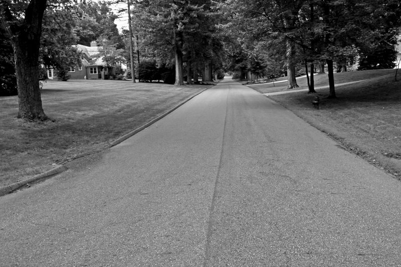 Asphalt Road in Residential Area