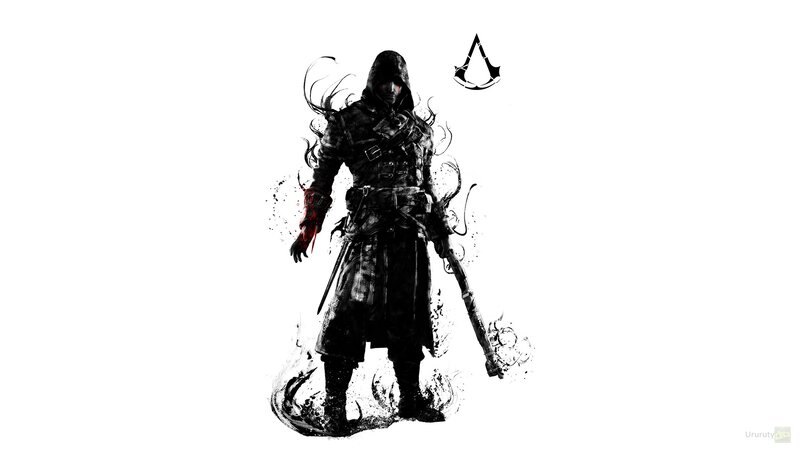 Assassin Character — Black, Dramatic, Digital Art, Hooded Cloak