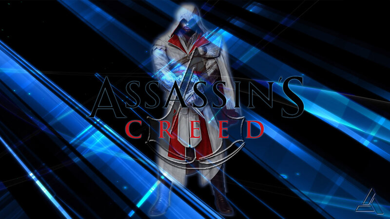 Assassin Character — Black, Dramatic, Digital Art, Logo