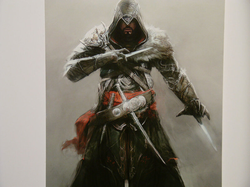 Assassin Character — Black, Dramatic, Digital Art