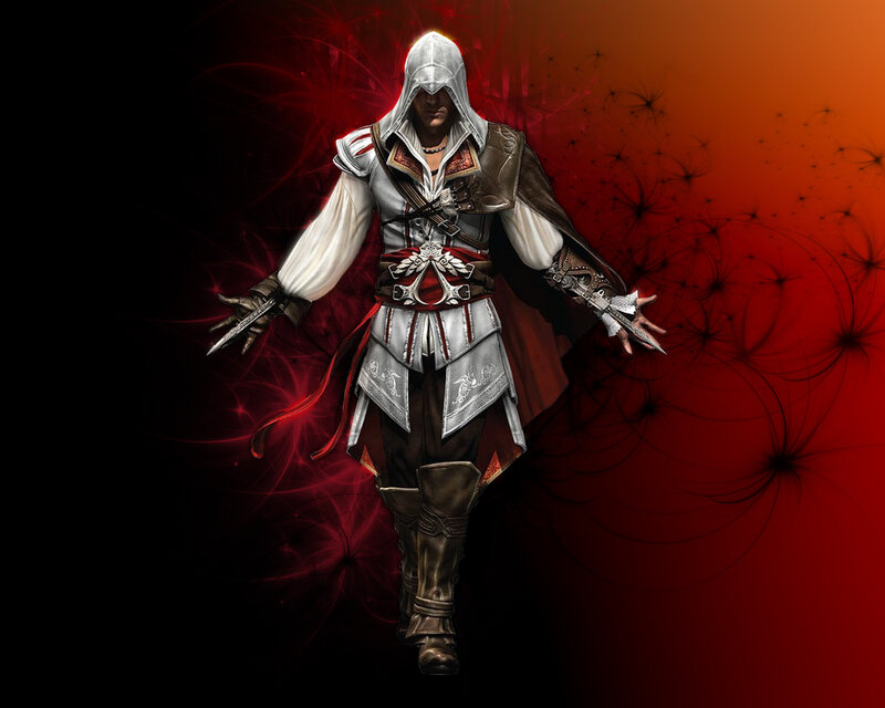 Assassin Character — Red, Dramatic