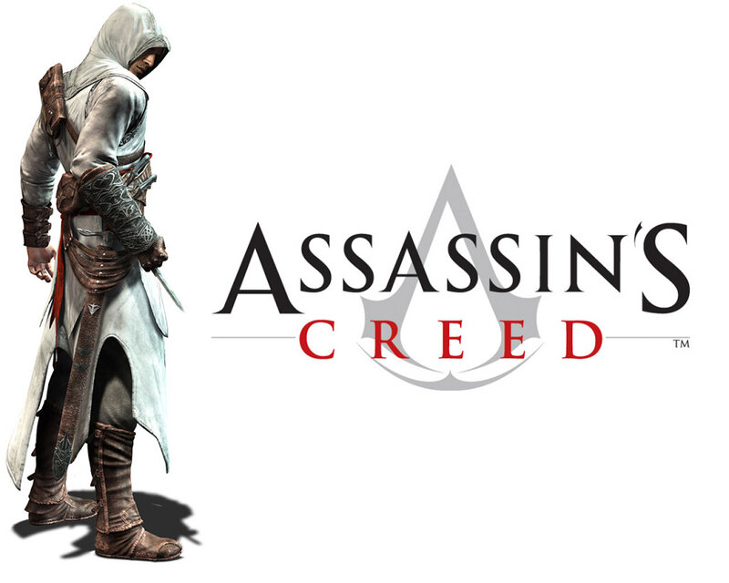 Assassin Character — White, Dramatic, 3d Render, Logo