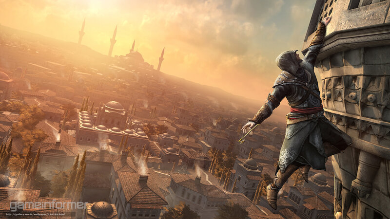 assassin climbing tower