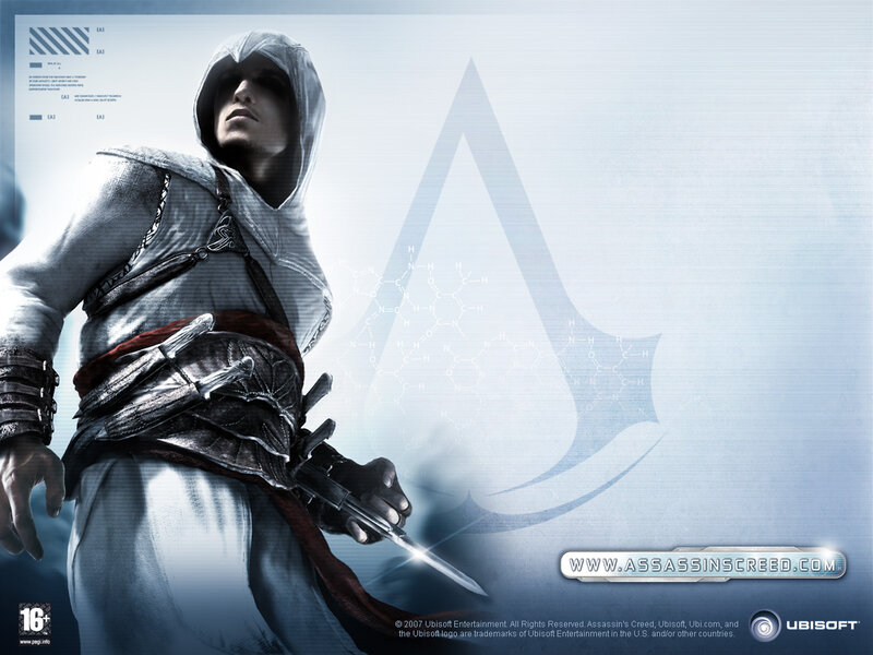 Assassin Holding a Blade — Blue